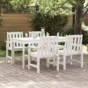 KRZESEŁKA DO JADALNI W OGRODZIE 4 SZT. BIAŁE 65,5X55,5X88CM HDPE