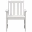 KRZESEŁKA DO JADALNI W OGRODZIE 4 SZT. BIAŁE 65,5X55,5X88CM HDPE