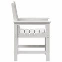 KRZESEŁKA DO JADALNI W OGRODZIE 4 SZT. BIAŁE 65,5X55,5X88CM HDPE