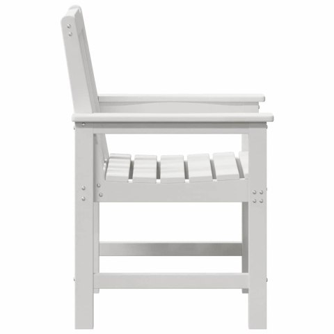 KRZESEŁKA DO JADALNI W OGRODZIE 4 SZT. BIAŁE 65,5X55,5X88CM HDPE