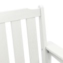 KRZESEŁKA DO JADALNI W OGRODZIE 4 SZT. BIAŁE 65,5X55,5X88CM HDPE