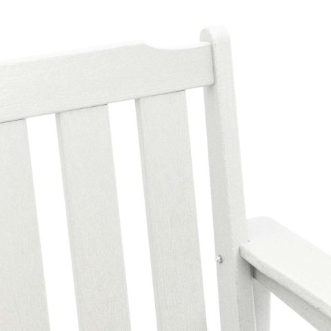 KRZESEŁKA DO JADALNI W OGRODZIE 4 SZT. BIAŁE 65,5X55,5X88CM HDPE