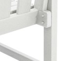 KRZESEŁKA DO JADALNI W OGRODZIE 4 SZT. BIAŁE 65,5X55,5X88CM HDPE