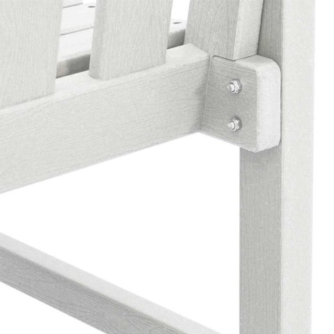 KRZESEŁKA DO JADALNI W OGRODZIE 4 SZT. BIAŁE 65,5X55,5X88CM HDPE