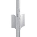 SŁUPKI OGRODZENIOWE 22 PCS SREBRNY 50X 0.6M