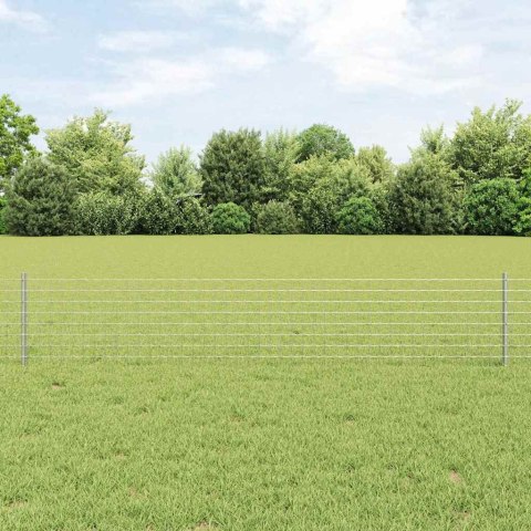 SŁUPKI OGRODZENIOWE 44 PCS SREBRNY 100X 0.4M