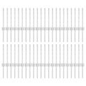 SŁUPKI OGRODZENIOWE 44 PCS SREBRNY 100X 0.4M