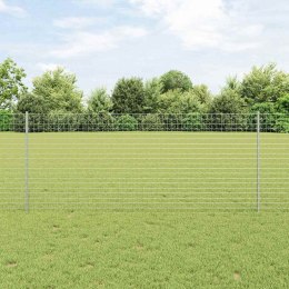SŁUPKI OGRODZENIOWE 44 PCS SREBRNY 100X 1M STAL GALWANIZOWANA