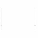 SŁUPKI OGRODZENIOWE 44 PCS SREBRNY 50X 1.4M