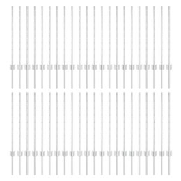 ZIELONE SŁUPKI OGRODZENIOWE 44 PCS SREBRNY STAL GALWANIZOWANA