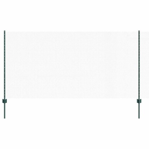 SŁUPKI OGRODZENIOWE 11 SZTUK U-CHANNEL ZIELONY 120CM STAL