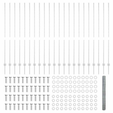 22 SZTUKI SŁUPKÓW OGRODZENIOWYCH U-CHANNEL 160CM STAL OCYNKOWANA