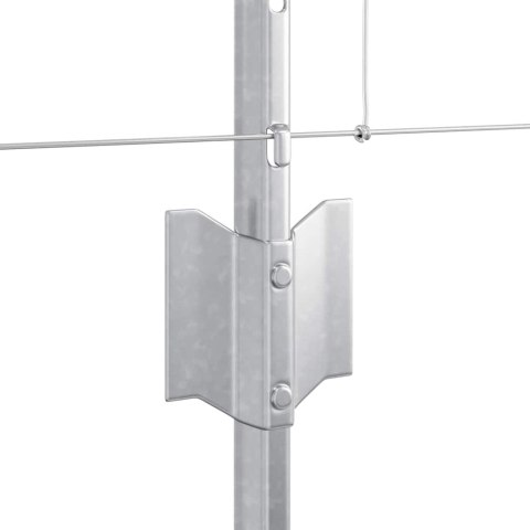 11 SZTUK SŁUPKÓW OGRODZENIOWYCH U-CHANNEL 80CM ZE STALI OCYNKOWANEJ