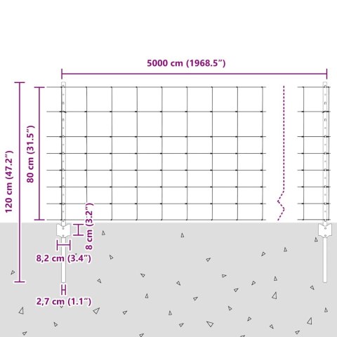 11 SZTUK SŁUPKÓW OGRODZENIOWYCH U-CHANNEL 80CM ZE STALI OCYNKOWANEJ