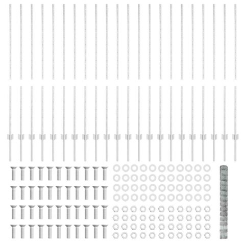 22 SZT. SŁUPKÓW OGRODZENIOWYCH U-CHANNEL 140CM ZE STALI OCYNKOWANEJ