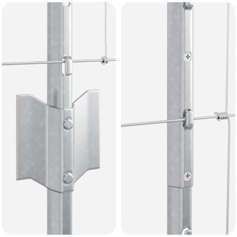 22 SZT. SŁUPKÓW OGRODZENIOWYCH U-CHANNEL 140CM ZE STALI OCYNKOWANEJ