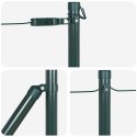 SŁUPKI OGRODZENIOWE 52 SZT. ZIELONY Ø32MM 100CM STAL OCYNKOWANA