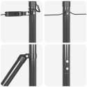 SŁUPKI OGRODZENIOWE 52 SZTUKI SZARE Ø32MM 170CM STAL OCYNKOWANA