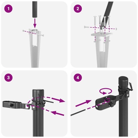 SŁUPKI OGRODZENIOWE Z OSTRZEM 26 SZT. Ø32MM 160CM STAL OCYNKOWANA