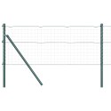 SŁUPKI OGRODZENIOWE 26 SZTUK ZIELONY Ø32MM 120CM STAL GALWANIZOWANA