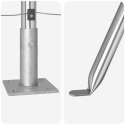 SŁUPKI OGRODZENIOWE Z PODSTAWAMI 26 SZT. Ø32MM 110CM STAL OCYNKOWANA