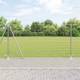 OGRODZENIE EURO Z 13 FLANSZOWANYMI SŁUPKAMI 1.2X25M ZE STALI OCYNKOWANEJ