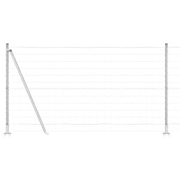 OGRODZENIE EURO Z 13 FLANSZOWANYMI SŁUPKAMI 1.2X25M ZE STALI OCYNKOWANEJ