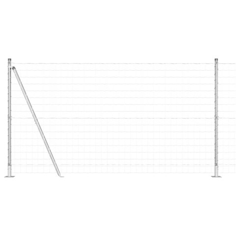 OGRODZENIE EURO Z 13 SŁUPKAMI FLANSZOWYMI 1,2X25M ZE STALI OCYNKOWANEJ