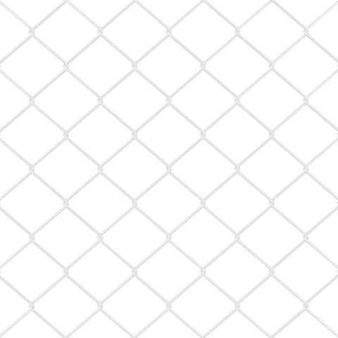 ZESTAW SŁUPKÓW OGRODZENIOWYCH SREBRNY 1.6X 10M