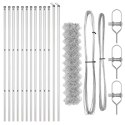 ZESTAW SŁUPKÓW OGRODZENIOWYCH SREBRNY 1.2X 25M