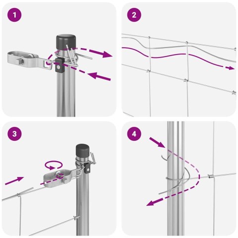 OGRODZENIE 1X25M ZE STALI GALWANIZOWANEJ