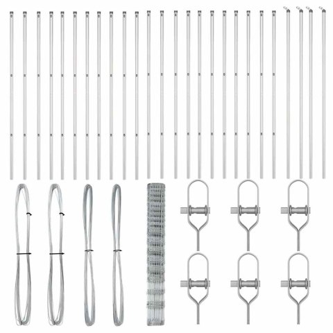 OGRODZENIE 1,5X50M Z GALWANIZOWANEJ STALI