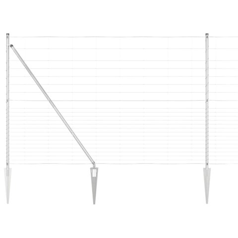 OGRODZENIE 1,6X25M Z OCYNKOWANEJ STALI