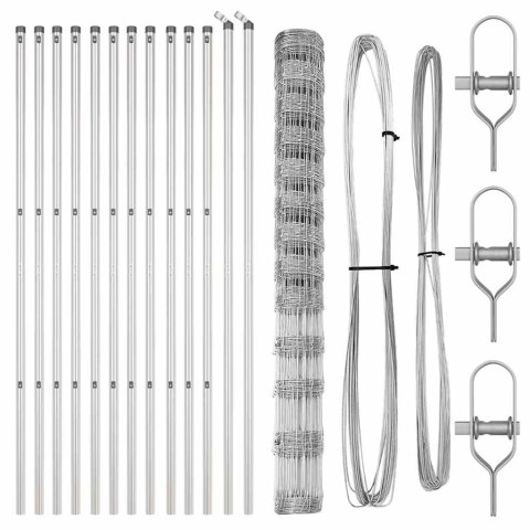 OGRODZENIE POLOWE 1,5X25M ZE STALI GALWANIZOWANEJ