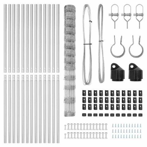 OGRODZENIE POLOWE 1,5X25M ZE STALI GALWANIZOWANEJ