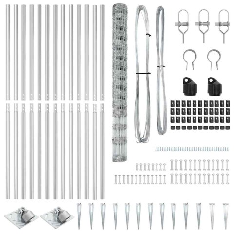 OGRODZENIE POLOWE 1,6X 25M ZE STALI GALWANIZOWANEJ
