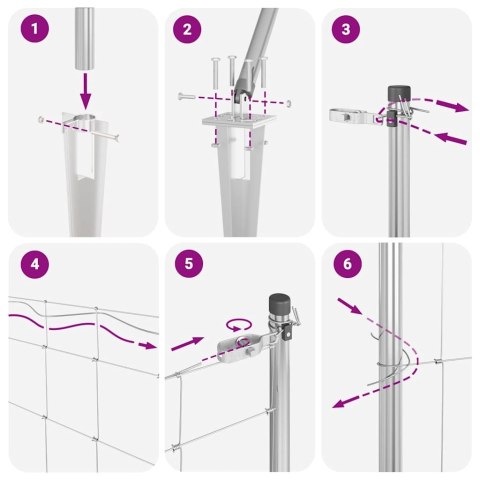 OGRODZENIE POLOWE 1,6X 25M ZE STALI GALWANIZOWANEJ