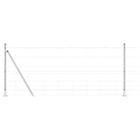VidaXL Ogrodzenie 1x100 m ze stali ocynkowanej