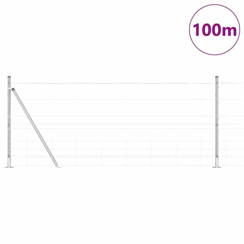 VidaXL Ogrodzenie 1x100 m ze stali ocynkowanej