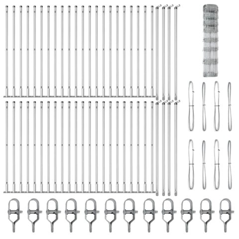 VidaXL Ogrodzenie 1x100 m ze stali ocynkowanej