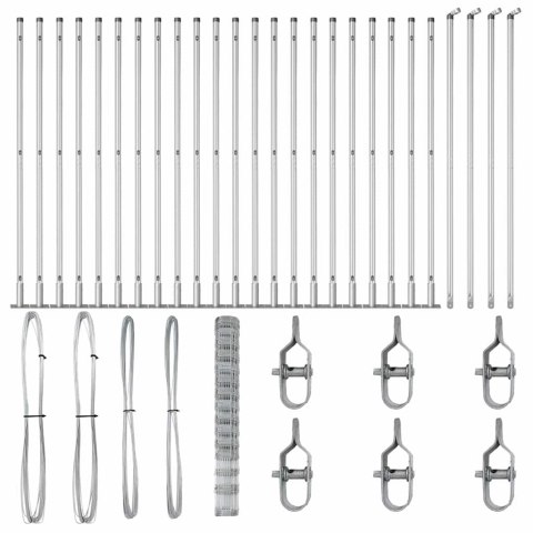 OGRODZENIE 1,6X50M Z OCYNKOWANEJ STALI