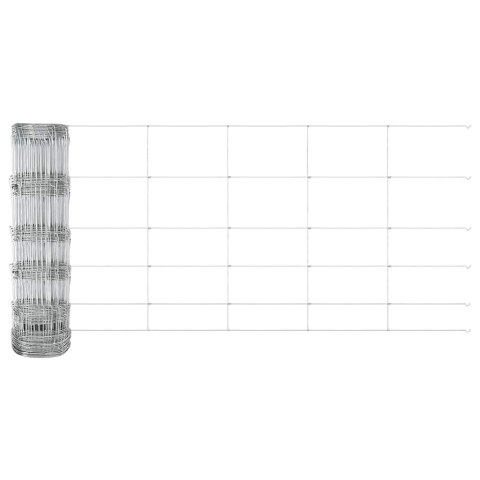 VidaXL Ogrodzenie Polowe 0,8 x 100 m Stal Galwanizowana