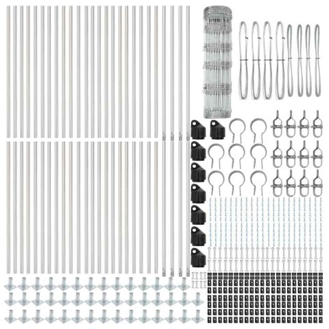 OGRODZENIE POLOWE 0,8X100 M ZE STALI GALWANIZOWANEJ