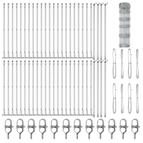 OGRODZENIE POLOWE 0,8X100 M ZE STALI GALWANIZOWANEJ
