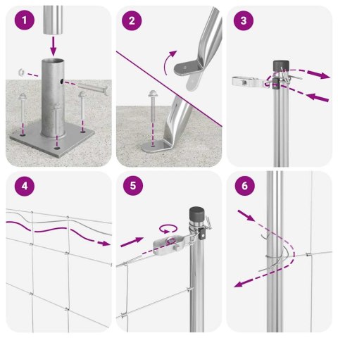 OGRODZENIE POLOWE 1.4X50M STAL GALWANIZOWANA