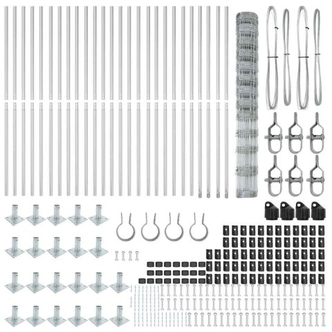 OGRODZENIE POLOWE 1.5X50M ZE STALI OCYNKOWANEJ