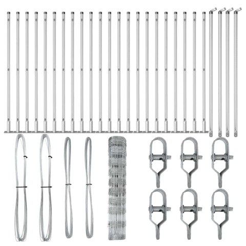 OGRODZENIE POLOWE 1X50M Z GALWANIZOWANEJ STALI