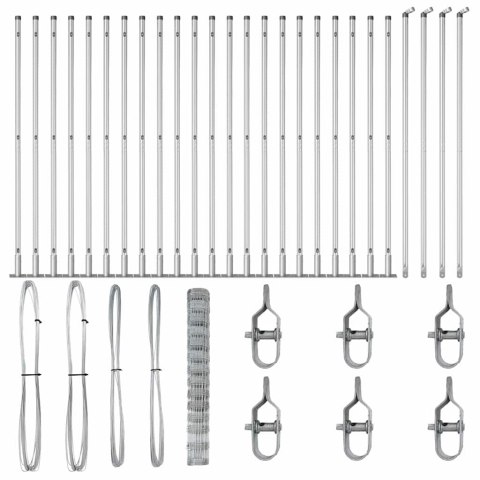 OGRODZENIE PÓL 1,4X 50M ZE STALI OCYNKOWANEJ