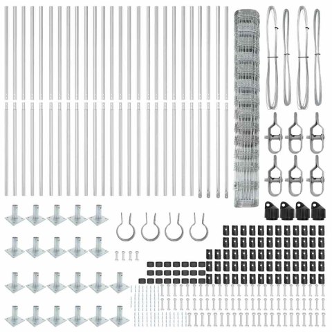 OGRODZENIE PÓL 1,4X 50M ZE STALI OCYNKOWANEJ