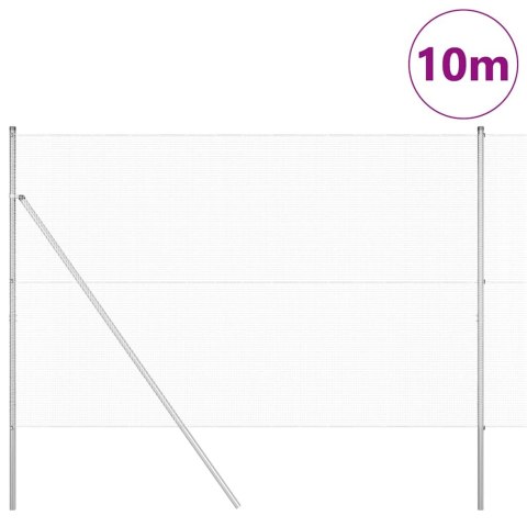 OGRODZENIE Z DRUTU SPAWANEGO Z 7 SŁUPKAMI 1,5X10M STAL OCYNKOWANA